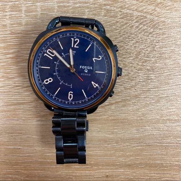 fossil smartwatch navy blue